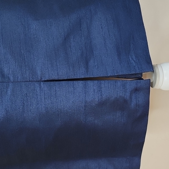 NWT Alfred Sung Midnight Blue Cocktail Sheath Dress Size 8 - Picture 10 of 12